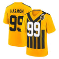 P.Steelers #99 Derrick Harmon Player Gold Limited 1933 Throwback Home Game PETTCS Stitched Jerseys