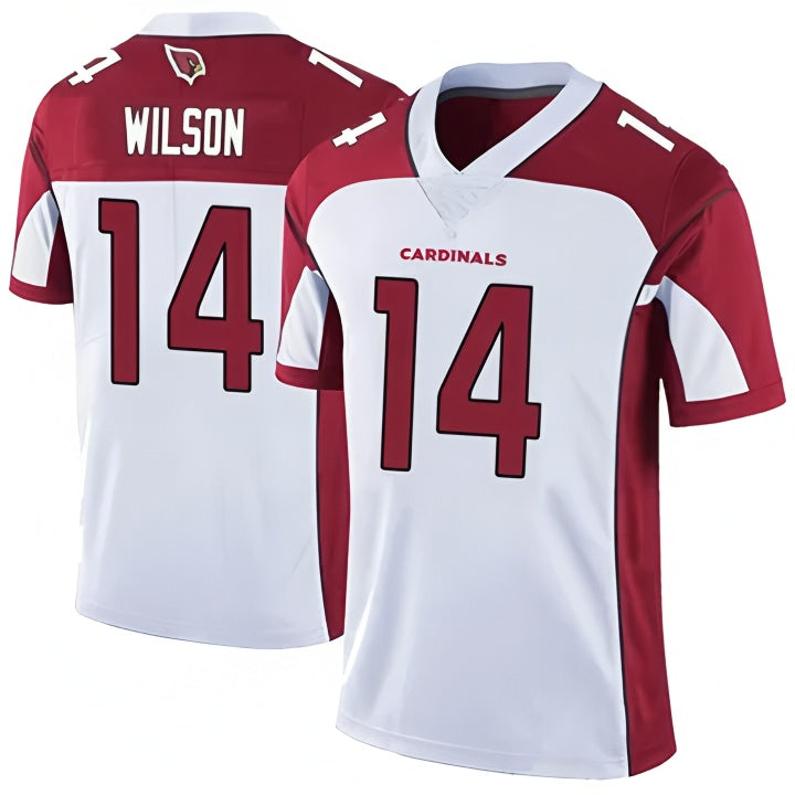 A.Cardinals #14 Michael Wilson Player White Limited Home Game PETTCS Stitched Jerseys