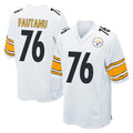 P.Steelers #76 Troy Fautanu Player White Home Game PETTCS Stitched Jerseys