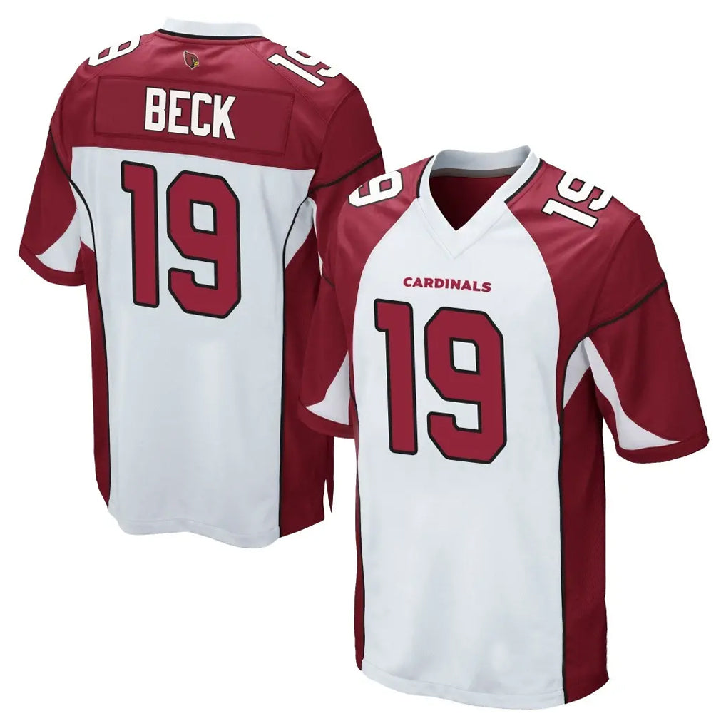 A.Cardinals #19 Carson Beck Player White Cardinal Home Game PETTCS Stitched Jerseys