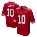 SF.49ers #10 Mac Jones Player Red Home Game PETTCS Stitched Jerseys