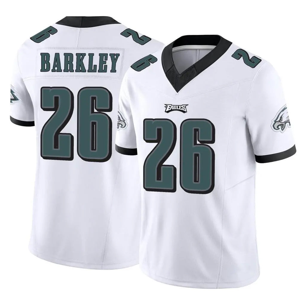 P.Eagles #26 Saquon Barkley Player White Limited Vapor F.U.S.E. Home Game PETTCS Stitched Jerseys