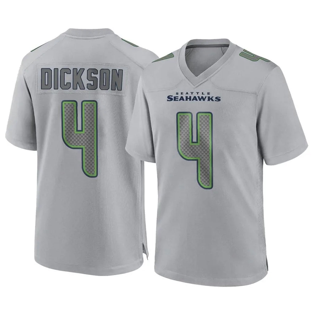 S.Seahawks #4 Michael Dickson Player Gray Atmosphere Fashion Home Game PETTCS Stitched Jerseys