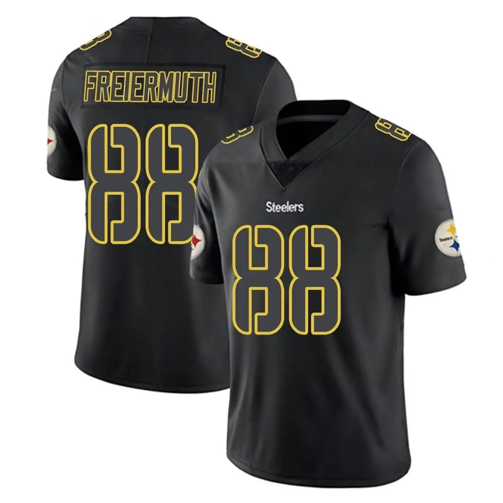 P.Steelers #88 Pat Freiermuth Player Black Impact Limited Home Game PETTCS Stitched Jerseys