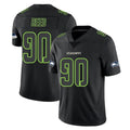 S.Seahawks #90 Jarran Reed Player Black Impact Limited Home Game PETTCS Stitched Jerseys