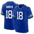 S.Seahawks #18 Elijah Arroyo Player Royal Throwback Home Game PETTCS Stitched Jerseys