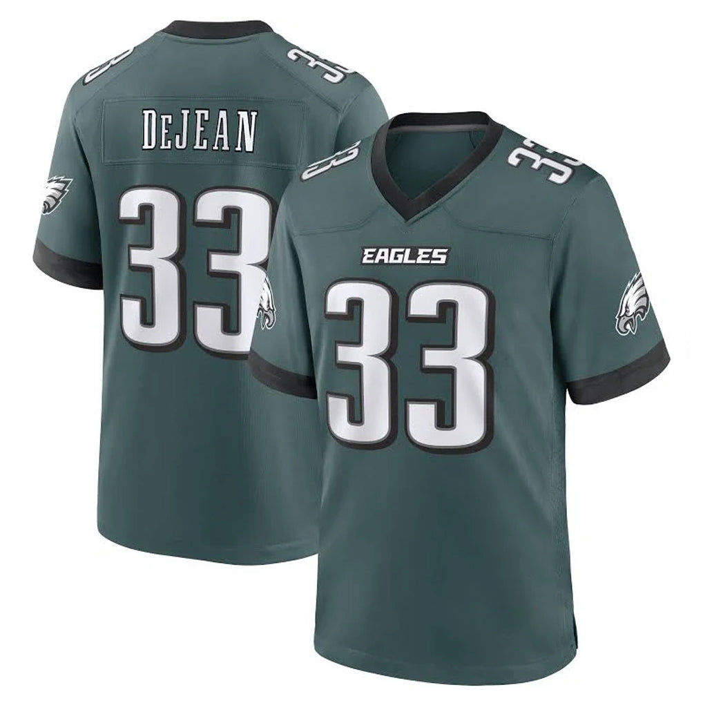 P.Eagles #33 Cooper DeJean Player Green Home Game PETTCS Stitched Jerseys