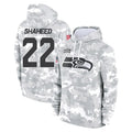 S.Seahawks #22 Rashid Shaheed Player Arctic Camo Limited Salute to Service Pullover Hoodies Game PETTCS Stitched Jerseys