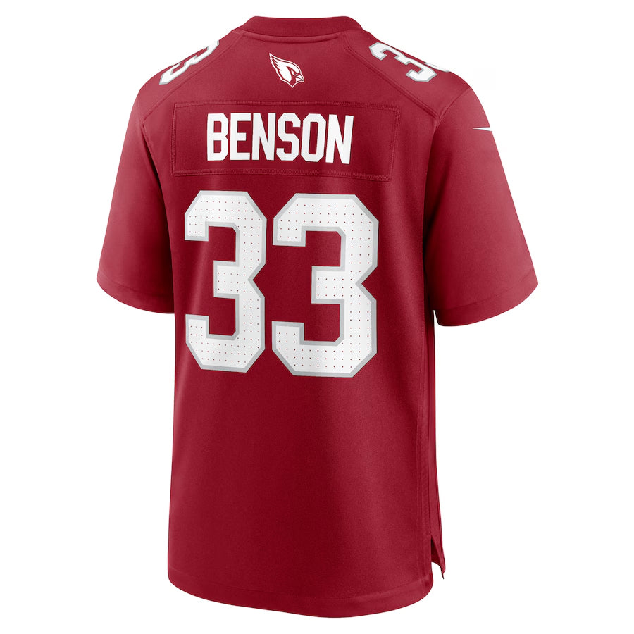 A.Cardinals #33 Trey Benson Player Cardinal Home Game PETTCS Stitched Jerseys