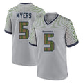 S.Seahawks #5 Jason Myers Player Grey 2025 Rivalries Collection Home Game PETTCS Stitched Jerseys