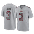SF.49ers #3 Christian Kirk Player Gray Atmosphere Fashion Home Game PETTCS Stitched Jerseys