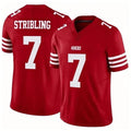 SF.49ers #7 De'Zhaun Stribling Player Red Limited Vapor F.U.S.E. Home Game PETTCS Stitched Jerseys