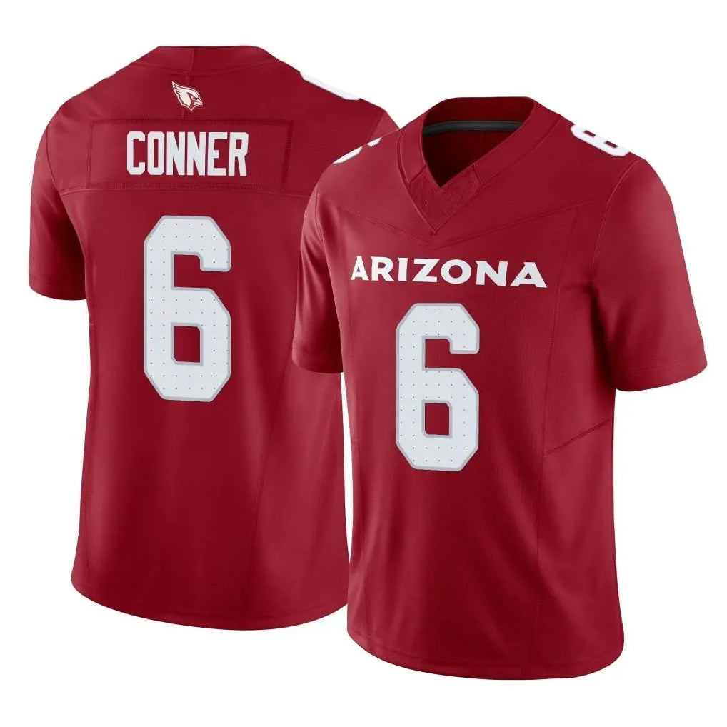 A.Cardinals #6 James Conner Player Cardinal Vapor F.U.S.E. Limited Home Game PETTCS Stitched Jerseys
