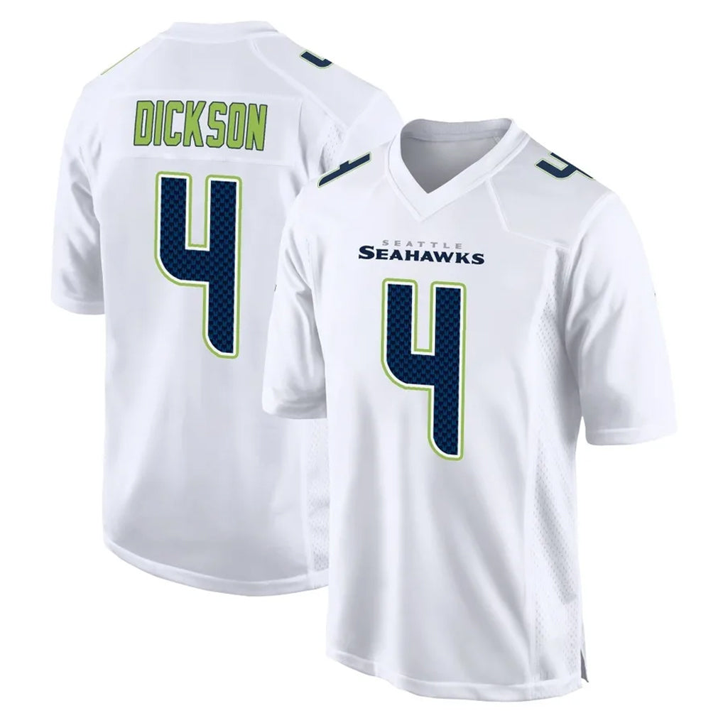 S.Seahawks #4 Michael Dickson Player White Tundra Fashion Home Game PETTCS Stitched Jerseys
