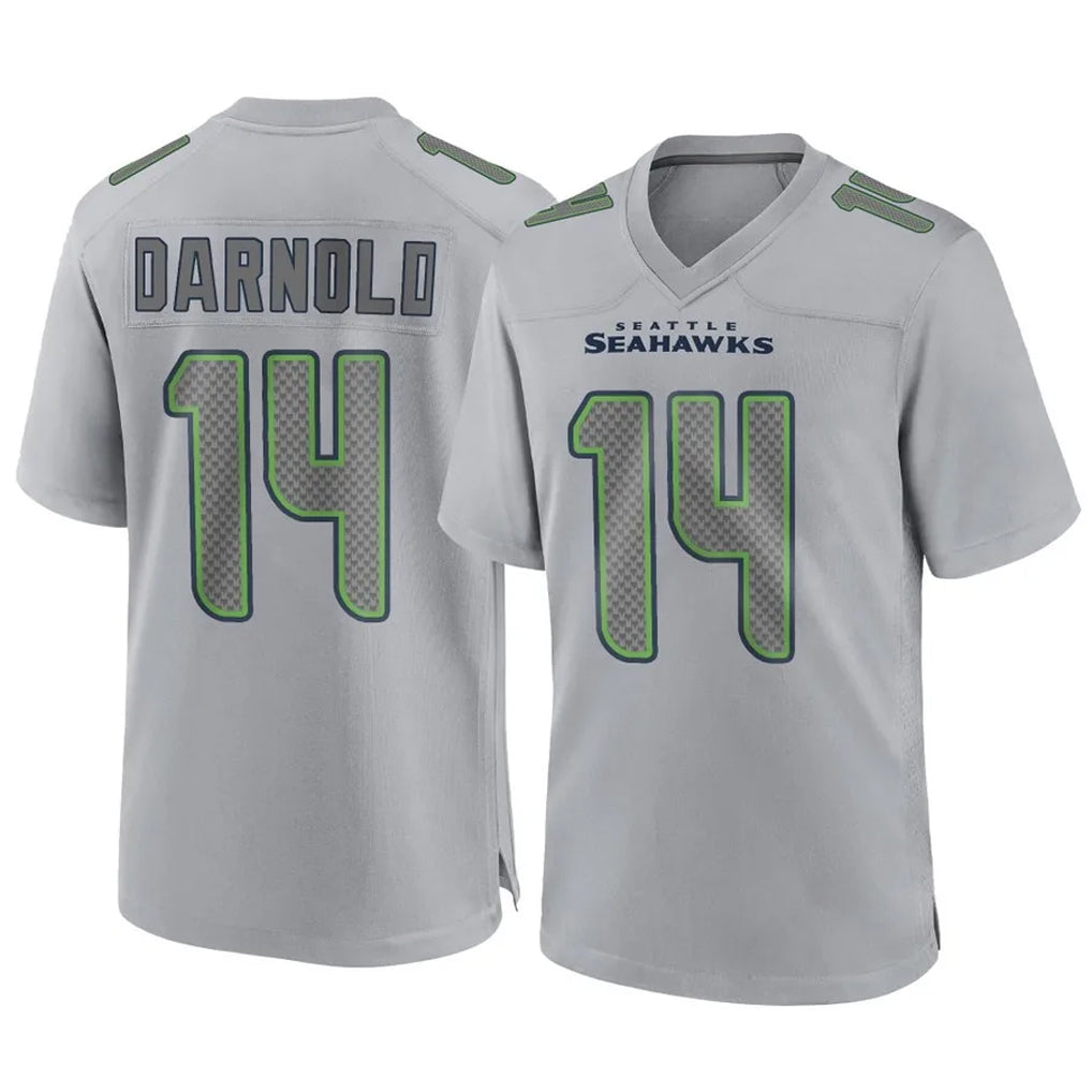 S.Seahawks #14 Sam Darnold Player Gray Atmosphere Fashion Home Game PETTCS Stitched Jerseys