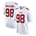SF.49ers #98 Mykel Williams Player White Fashion Home Game PETTCS Stitched Jerseys