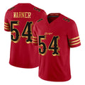 SF.49ers #54 Fred Warner Player Red Rivalries Vapor Limited Home Game PETTCS Stitched Jerseys