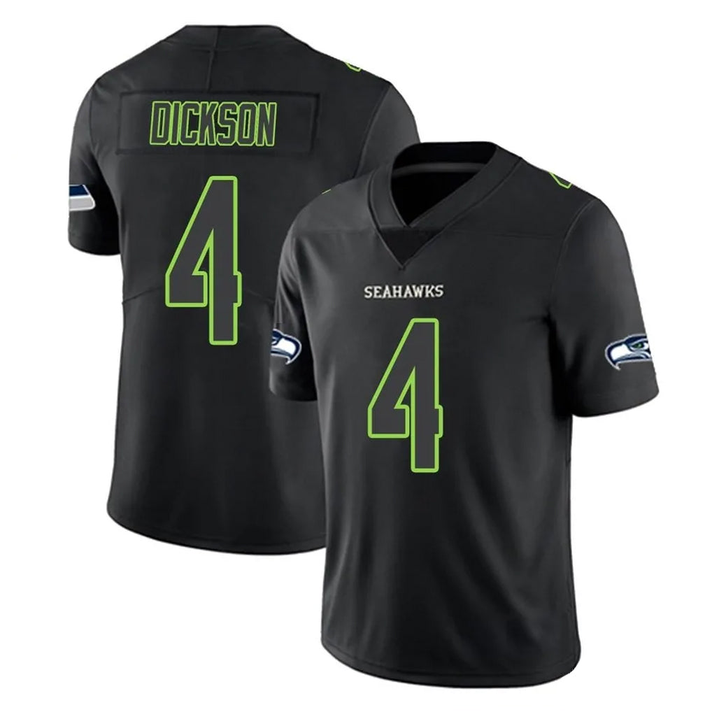 S.Seahawks #4 Michael Dickson Player Black Impact Limited Home Game PETTCS Stitched Jerseys