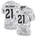A.Cardinals #21 Garrett Williams Player Camo Salute to Service Limited PETTCS Stitched Jerseys