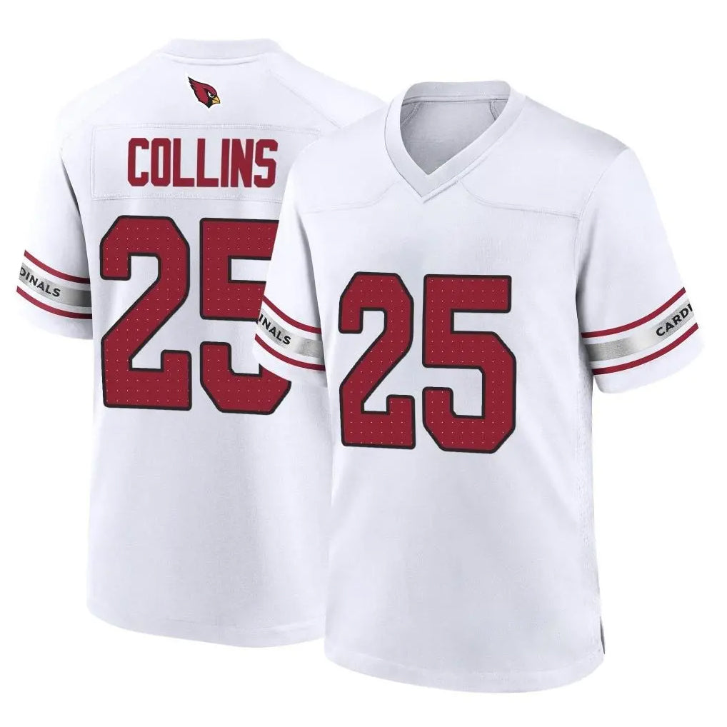 A.Cardinals #25 Zaven Collins Player White Home Game PETTCS Stitched Jerseys