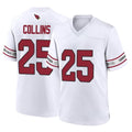 A.Cardinals #25 Zaven Collins Player White Home Game PETTCS Stitched Jerseys