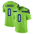 S.Seahawks #0 DeMarcus Lawrence Player Green Limited Color Rush Home Game PETTCS Stitched Jerseys