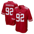 SF.49ers #92 Osa Odighizuwa Player Red Home Game PETTCS Stitched Jerseys