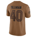 A.Cardinals #40 Pat Tillman Player Brown Salute To Service Limited PETTCS Stitched Jerseys