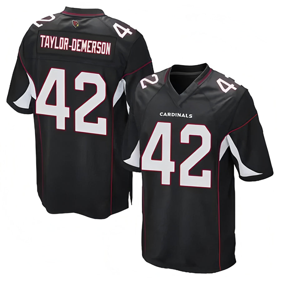 A.Cardinals #42 Dadrion Taylor-Demerson Player Black Game PETTCS Stitched Jerseys