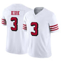 SF.49ers #3 Christian Kirk Player White Limited Alternate Vapor F.U.S.E. Home Game PETTCS Stitched Jerseys