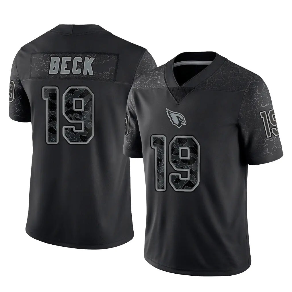 A.Cardinals #19 Carson Beck Player Black RFLCTV Limited Home Game PETTCS Stitched Jerseys