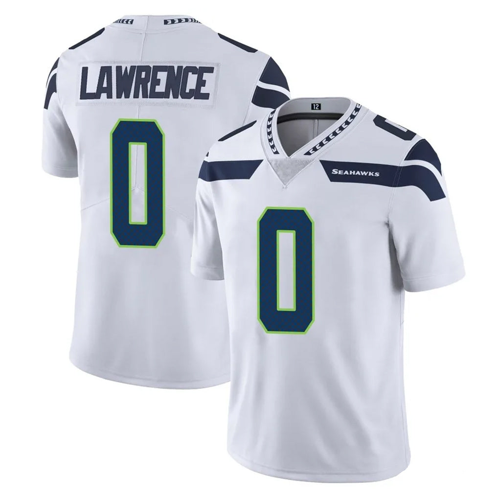S.Seahawks #0 DeMarcus Lawrence Player White Limited Vapor Untouchable Home Game PETTCS Stitched Jerseys