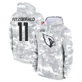 A.Cardinals #11 Larry Fitzgerald Player Arctic Camo Salute to Service Limited Hoodie PETTCS Stitched Jerseys
