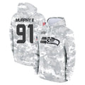 S.Seahawks #91 Byron Murphy II Player Arctic Camo Limited Salute to Service Pullover Hoodies Game PETTCS Stitched Jerseys