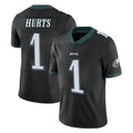 P.Eagles #1 Jalen Hurts Player Black Limited Vapor Untouchable Home Game PETTCS Stitched Jerseys