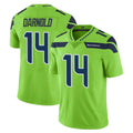 S.Seahawks #14 Sam Darnold Player Green Limited Color Rush Home Game PETTCS Stitched Jerseys