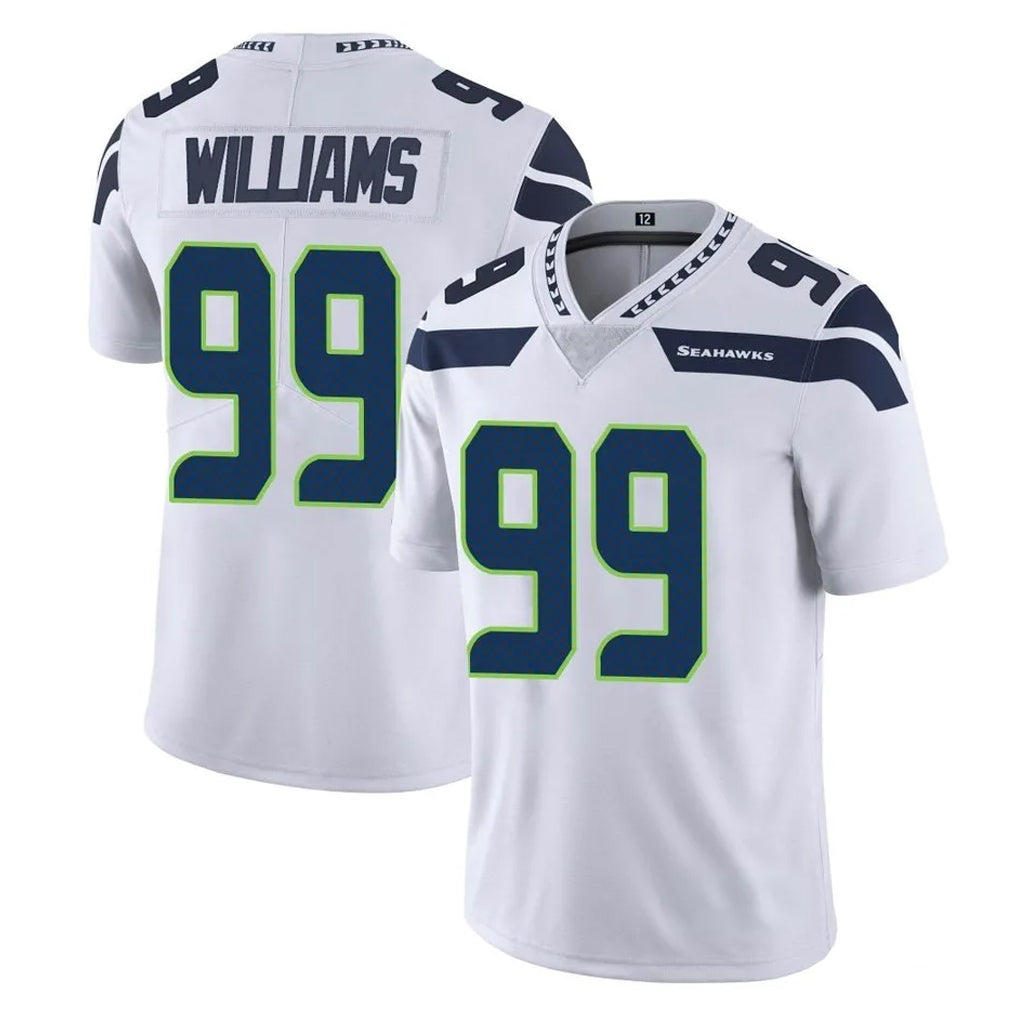 S.Seahawks #99 Leonard Williams Player White Limited Vapor Untouchable Home Game PETTCS Stitched Jerseys