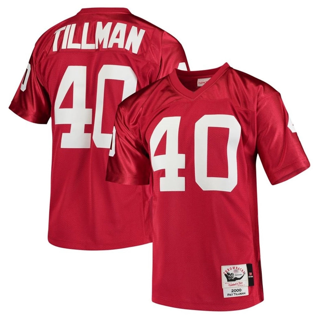 A.Cardinals #40 Pat Tillman Player Red Mitchell & Ness Cardinal Legacy Replica PETTCS Stitched Jerseys