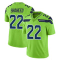S.Seahawks #22 Rashid Shaheed Player Green Limited Color Rush Home Game PETTCS Stitched Jerseys