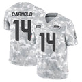 S.Seahawks #14 Sam Darnold Player Arctic Camo Limited Salute To Service Home Game PETTCS Stitched Jerseys