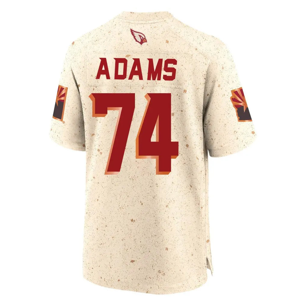 A.Cardinals #74 Isaiah Adams Player Cream Rivalries Collection Game PETTCS Stitched Jerseys