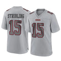 SF.49ers #15 De'Zhaun Stribling Player Gray Atmosphere Fashion Home Game PETTCS Stitched Jerseys