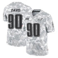 P.Eagles #90 Jordan Davis Player Arctic Camo Salute to Service Limited Game PETTCS Stitched Jerseys