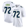 S.Seahawks #72 Abraham Lucas Player White Tundra Fashion Home Game PETTCS Stitched Jerseys
