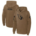 A.Cardinals ## Cardinals Blank Player Brown Salute To Service Limited Hoodies PETTCS Stitched Jerseys