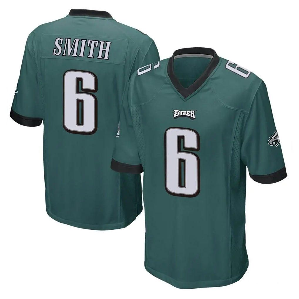 P.Eagles #6 DeVonta Smith Player Team Color Green Home Game PETTCS Stitched Jerseys