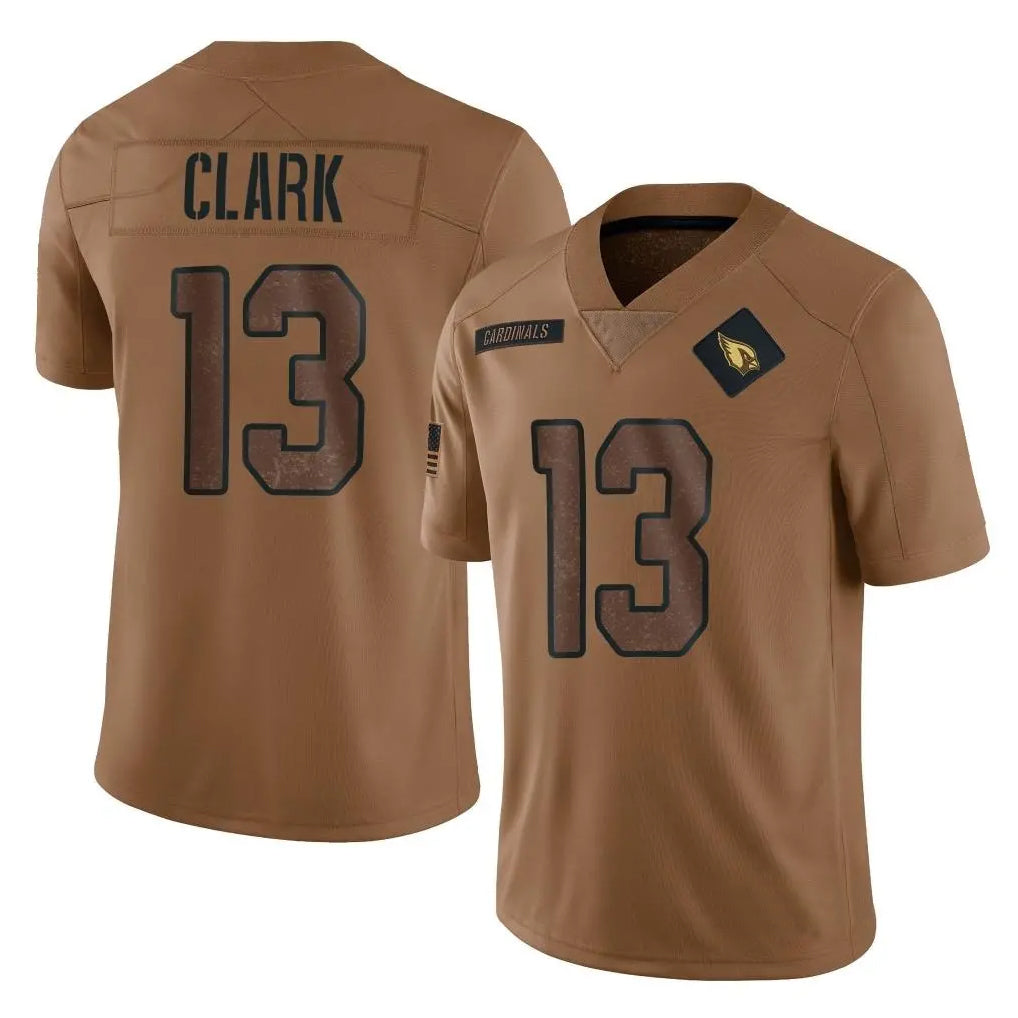 A.Cardinals #13 Kei'Trel Clark Player Brown Legend Salute To Service PETTCS Stitched Jerseys