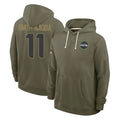 S.Seahawks #11 Jaxon Smith-Njigba Player Olive 2025 Salute To Service Limited Home Game PETTCS Stitched Jerseys