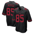 SF.49ers #85 George Kittle Player Black Alternate Home Game PETTCS Stitched Jerseys