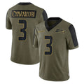S.Seahawks #3 Nick Emmanwori Player Olive Salute To Service Limited Game PETTCS Stitched Jerseys